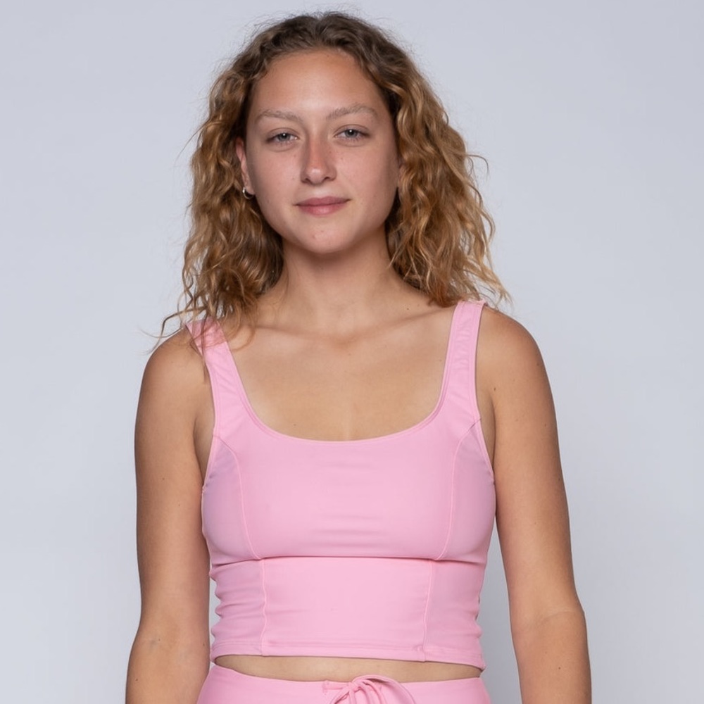 NWOT SEEA Maisie Swim Tank - Pink Z259